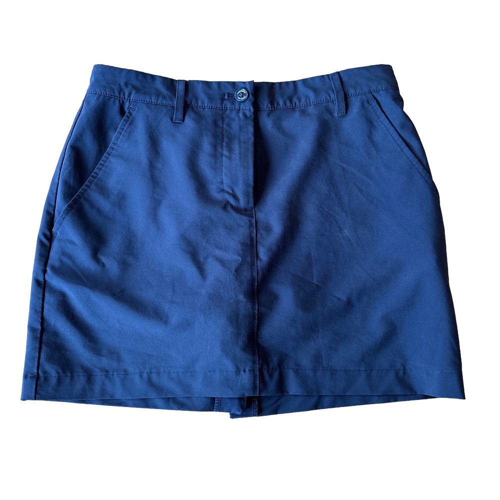 J.Lindeberg Womens Navy Blue Active Golf Skort Mini Skirt Short Small